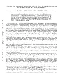 Addressing and Manipulation of Individual Hyperfine States in Cold