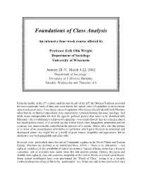Foundations of Class Analysis
