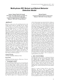 Multi-Phase IRC Botnet and Botnet Behavior Detection Model
