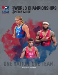 Themat.Com | @Usawrestling | #Budawrestle2018 1 Table of Contents