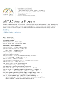 Wnylrc-Awards-Program