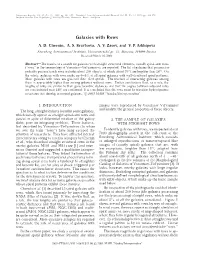 Galaxies with Rows A