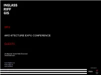 2012 Architecture Expo Conference Guests