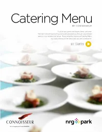 Catering Menu by CONNOISSEUR