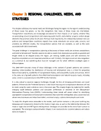 Chapter 3: REGIONAL CHALLENGES, NEEDS, and STRATEGIES
