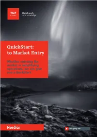Quickstart: to Market Entry