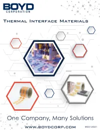 Thermal Interface Material Catalog