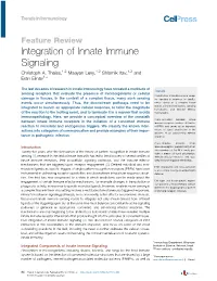 Integration of Innate Immune Signaling