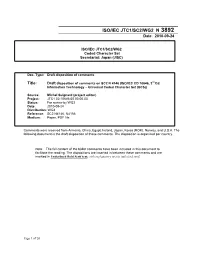 ISO/IEC JTC1/SC2/WG2 N 3892 Date: 2010-09-24
