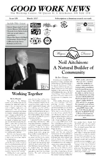 March 2017 Subscription: a Donation Towards Our Work