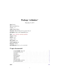 Package 'Rethinker'
