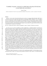 Possibility of Negative Refraction for Visible Light in Disordered All