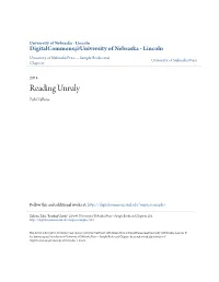 Reading Unruly Zahi Zalloua