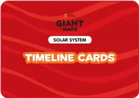 Solar System Space Exploration Timeline Challenge Cards