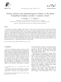 Tertiary Tectonic and Sedimentological Evolution of the South Carpathians Foredeep: Tectonic Vs Eustatic Control