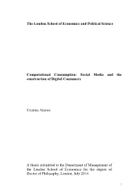 The London School of Economics and Political Science Computational