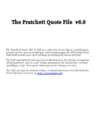 The Pratchett Quote File V6.0