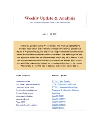 Weekly Update & Analysis