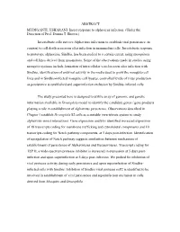 ABSTRACT MUDIGANTI, USHARANI. Insect Response to Alphavirus Infection. (Under the Direction of Prof