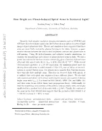 Arxiv:1612.00446V2 [Astro-Ph.EP] 24 Jul 2017