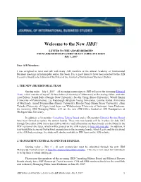 From the Jibs Editor in Chief Elect