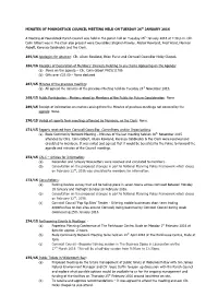 MINUTES MEETING HELD on 30Th April 2003