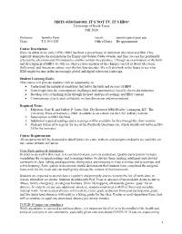 Mrts 4450/5660.001: It's Not Tv, It's Hbo!