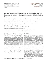 GIS and Remote Sensing Techniques for the Assessment of Land Use Change Impact on ﬂood Hydrology: the Case Study of Yialias Basin in Cyprus