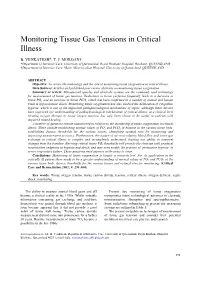 Monitoring Tissue Gas Tensions in Critical Illness