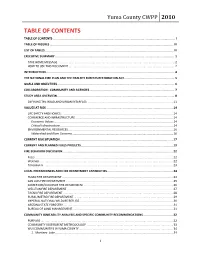 Table of Contents Table of Contents
