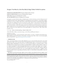 You Must Be a Bot! How Beliefs Shape Twitter Profile Perceptions