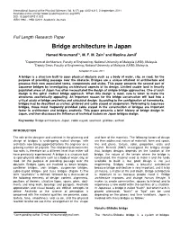 Bridge Architecture in Japan