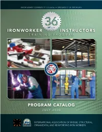 Ironworker Instructors Program Catalog