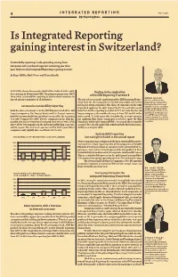 Is Integrated Reporting Gaining Interest in Switzerland?