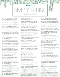 Simply Spring Events Guide