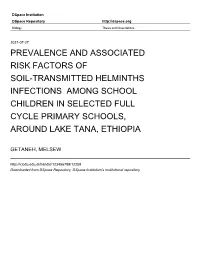 Prevalence and Associated Risk Factors of Soil