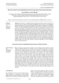 Reference Class Forecasting Method in Predicting Construction Project Duration