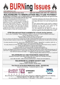 Walkerburn to Innerleithen Multi-Use Pathway