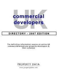 Commercial Developers Directory - 2007 Edition