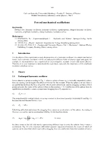 Forced Mechanical Oscillations