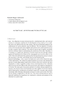 No Time to Die – Spy Fiction and the End of the Law No Time to Die – Spy Fiction and the End of the Law No Time to Die – Spy Fiction and the End of the Law