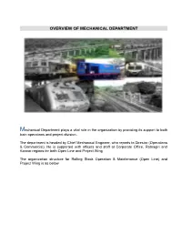Overview of Mechanical Department