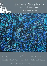 3Rd - 7Th May 2013 Programme £3.00