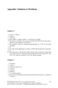 Appendix: Solutions to Problems