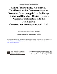 Clinical Performance Assessment: Considerations for Computer