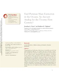 End-Permian Mass Extinction in the Oceans: an Ancient Analog for the Twenty-First Century?