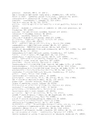 Glossary of Obsolete Mineral Names