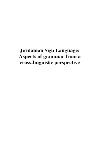 Jordanian Sign Language
