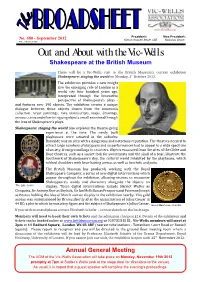 Out and About with the Vic-Wells