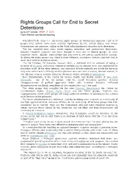 Rights Groups Call for End to Secret Detentions by SCOTT SHANE 2007 ,7 .JUN Thom Shanker Contributed Reporting